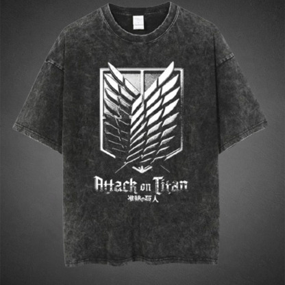 Attack On Titan "Blazon I" Washed Tee