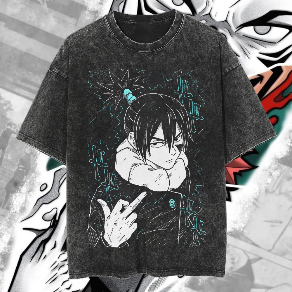 Vintage Jujutsu Kaisen Anime Character T-Shirt