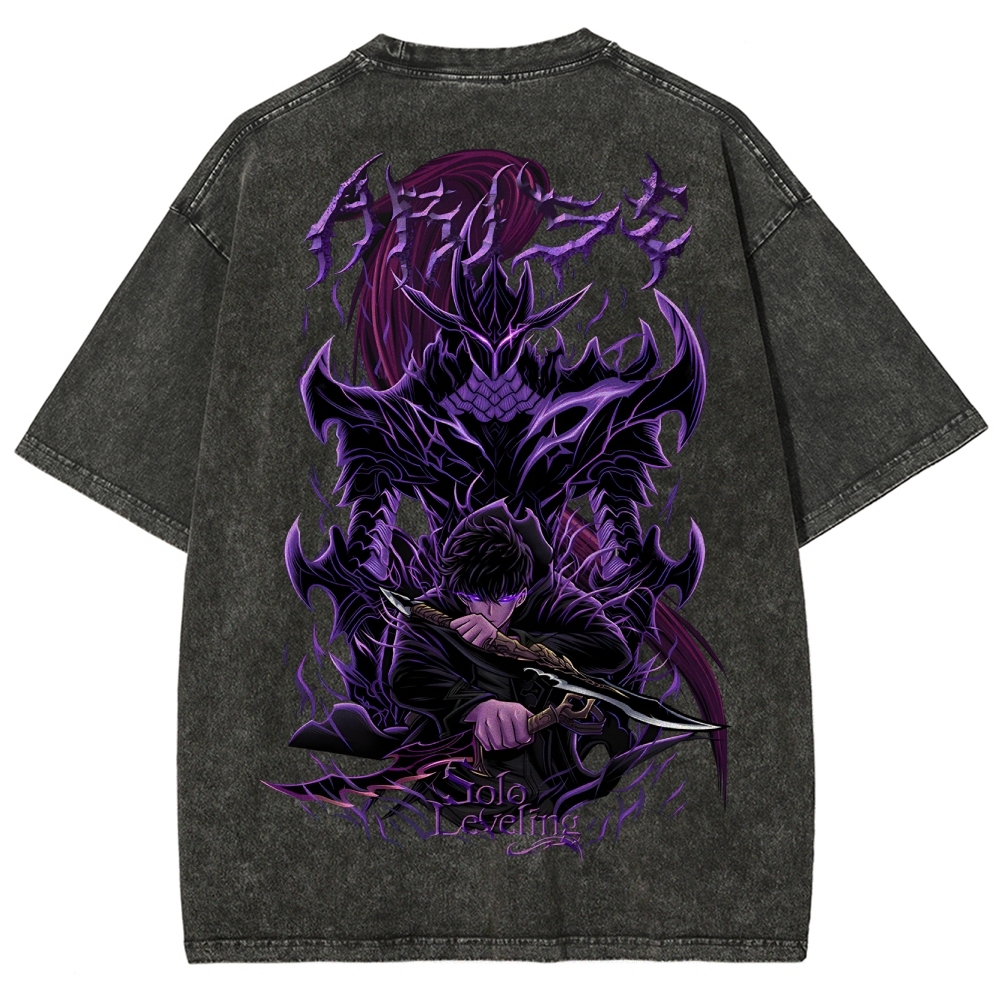 Solo leveling Unisex Fit Washed T-Shirt