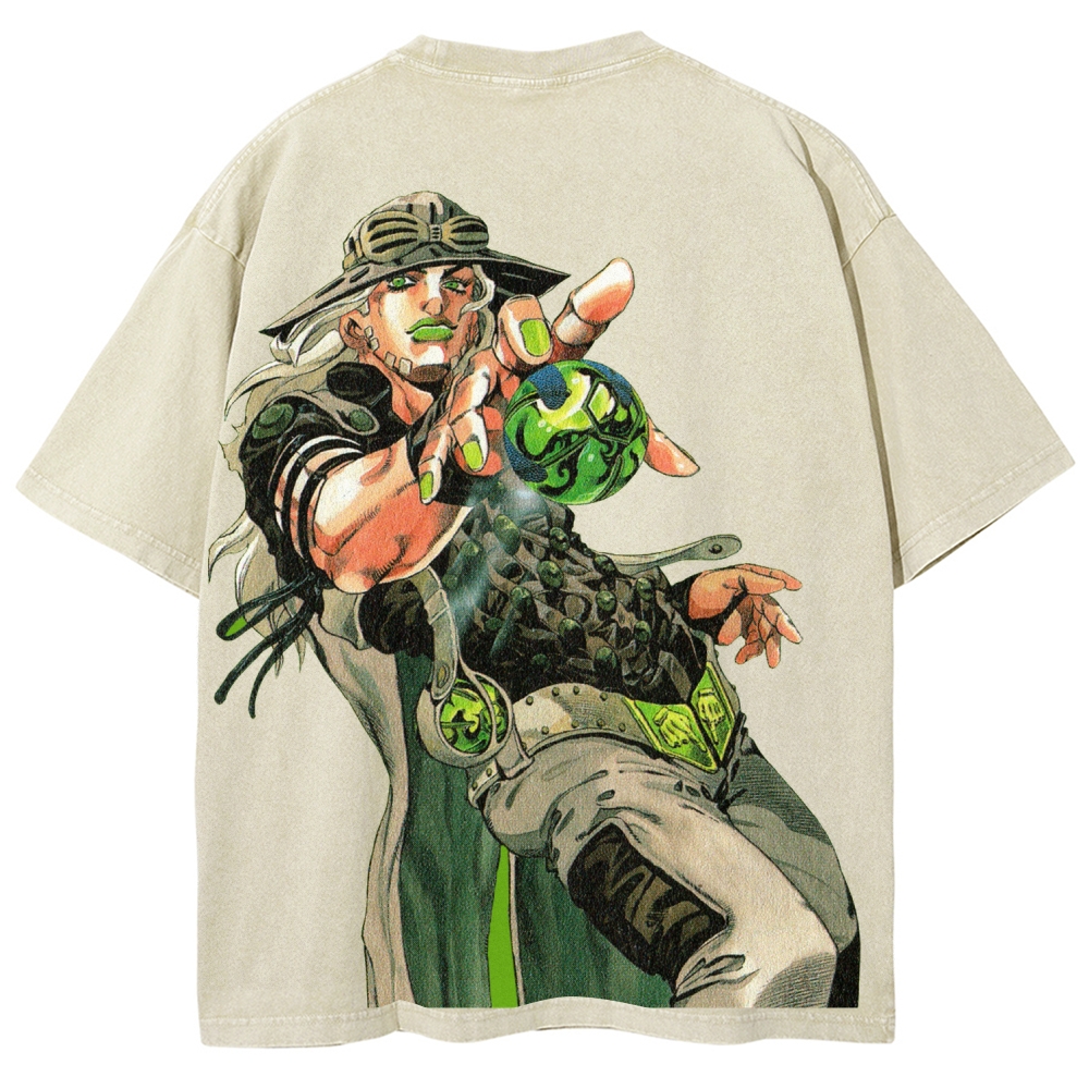 Jojo's Bizarre Adventure Unisex Fit Washed T-Shirt 2603005662