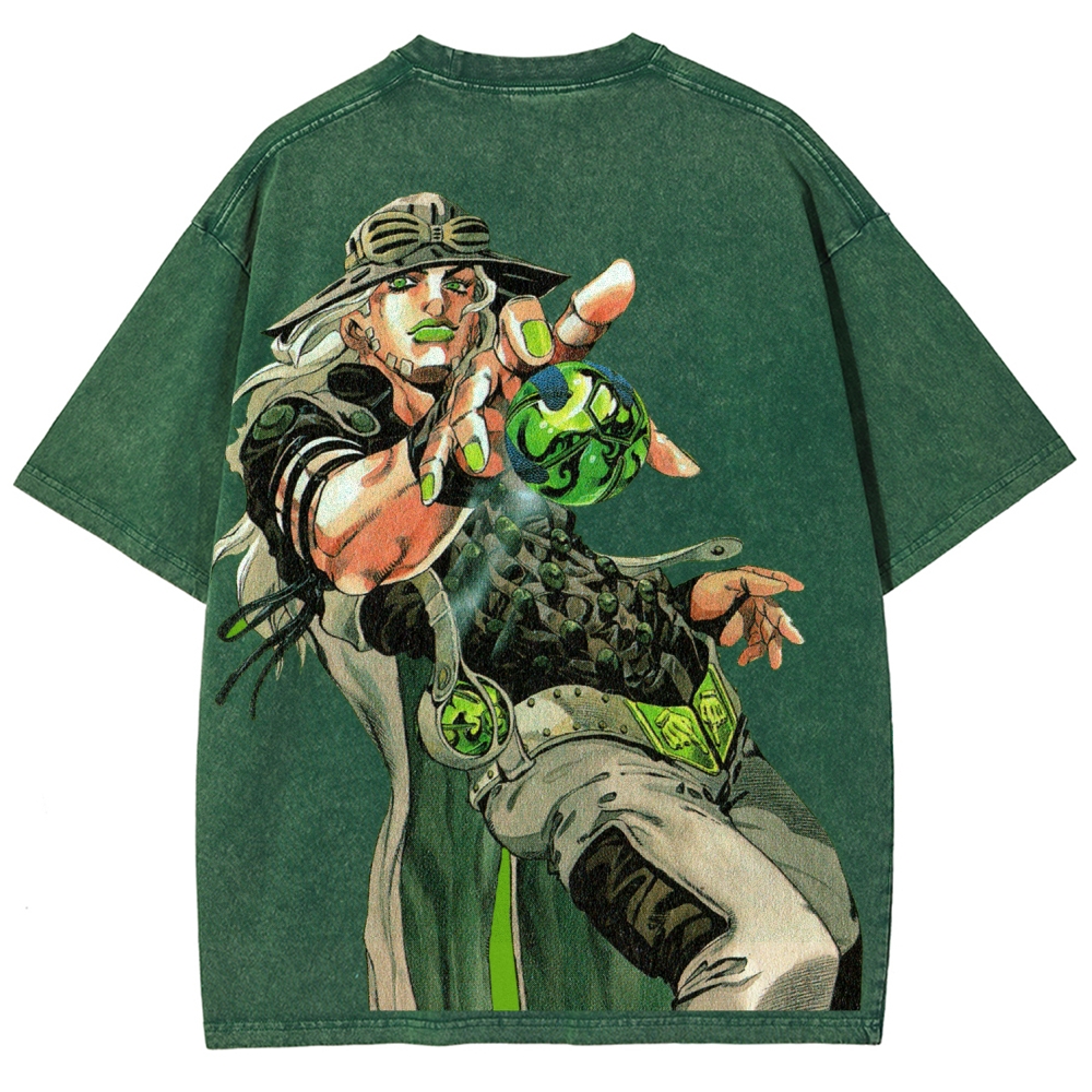 Jojo's Bizarre Adventure Unisex Fit Washed T-Shirt 2603005662