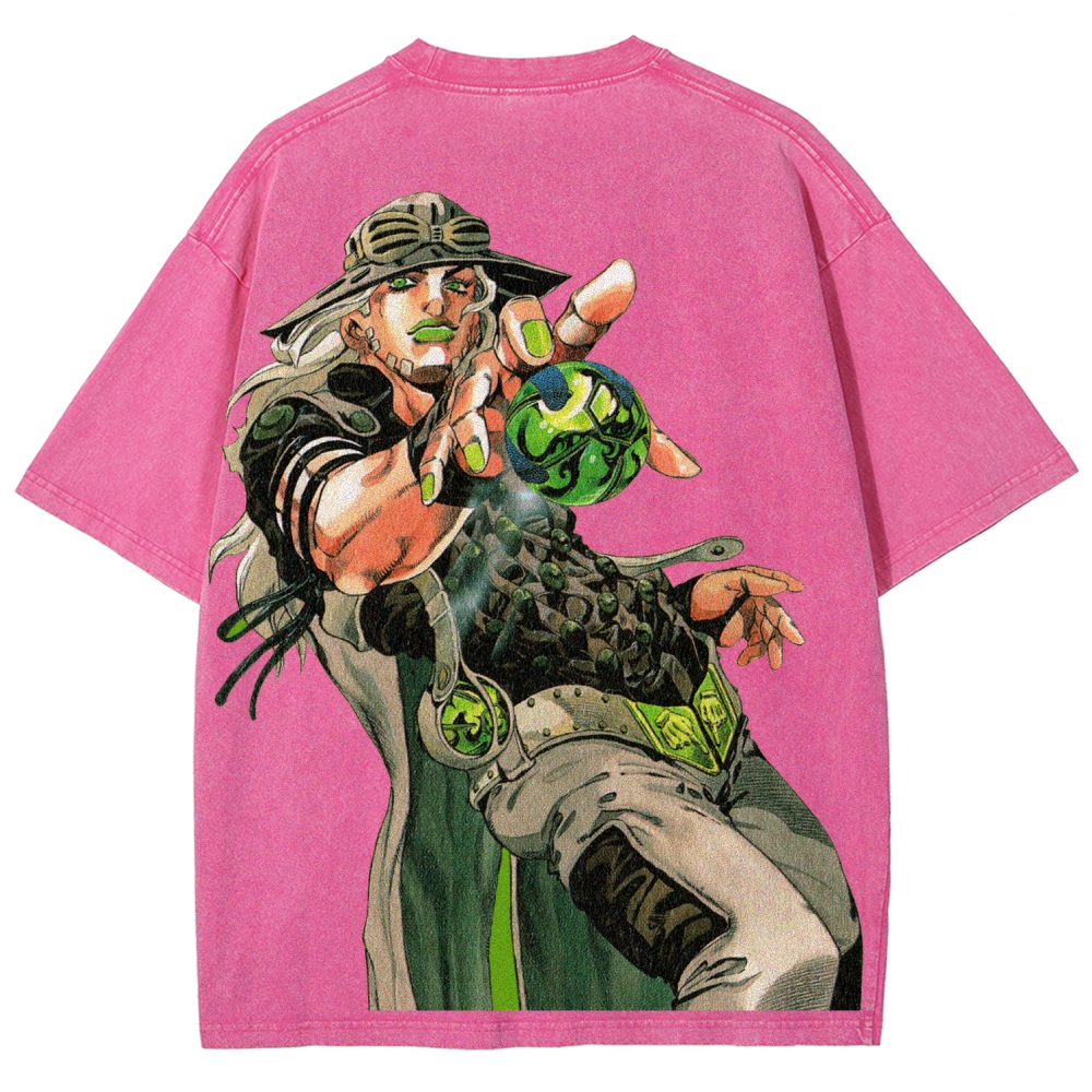 Jojo's Bizarre Adventure Unisex Fit Washed T-Shirt 2603005662