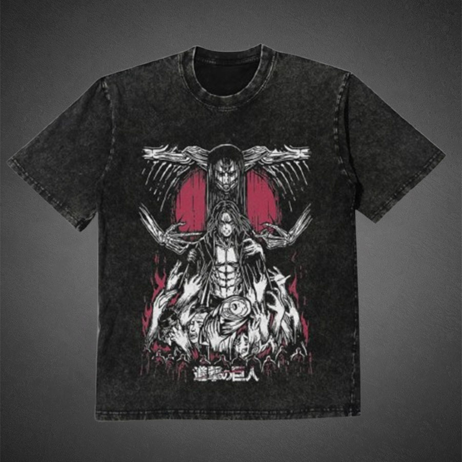 Attack On Titan "Eren" Oversize Washed Tee