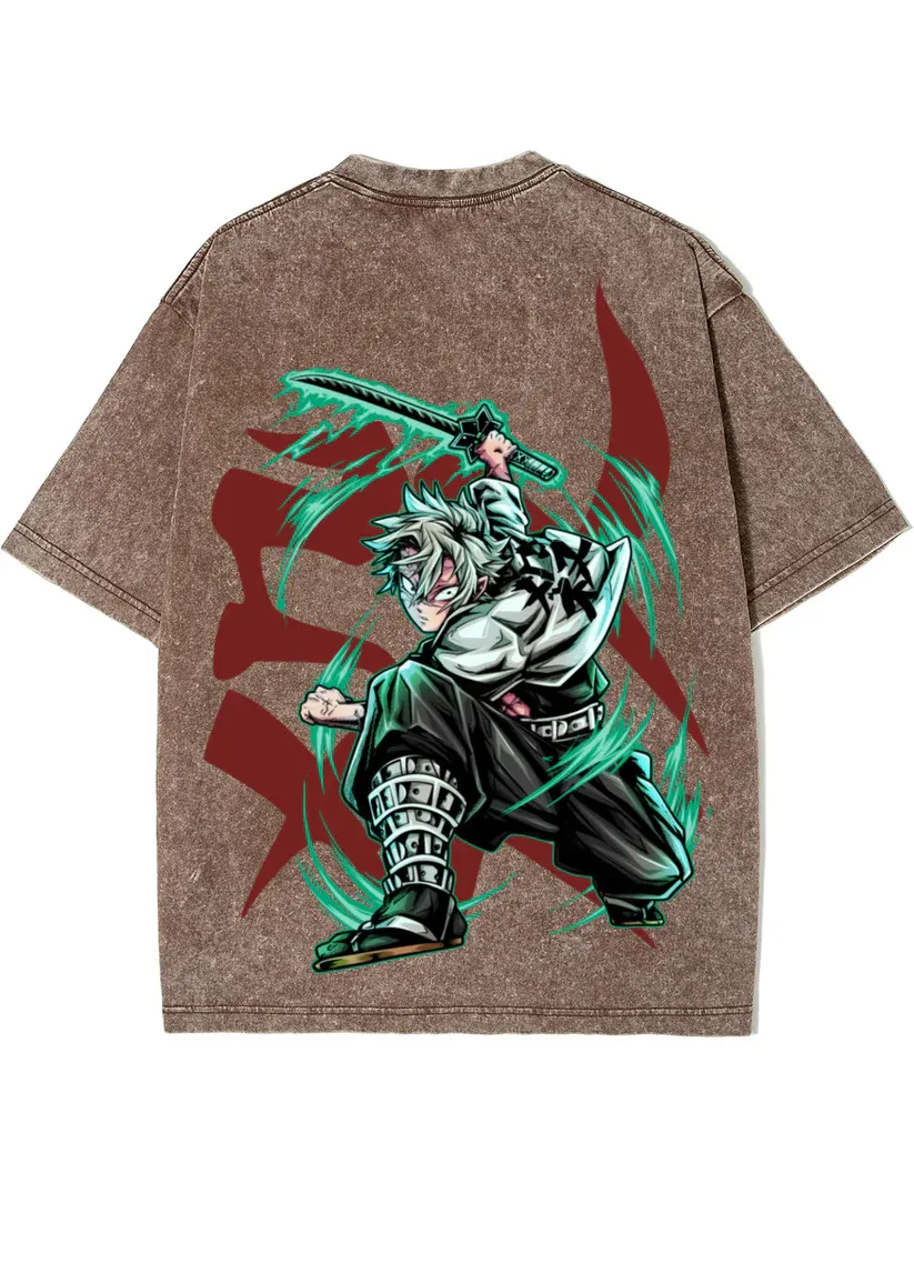 Sanemi Shinazugawa Washed Tee