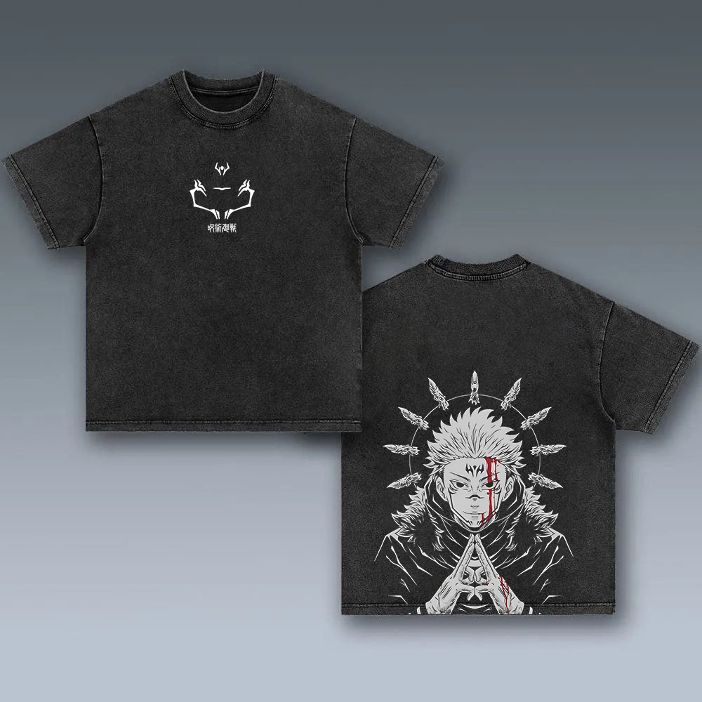Jujutsu Kaisen Ryomen Sukuna Oversize Washed Tee