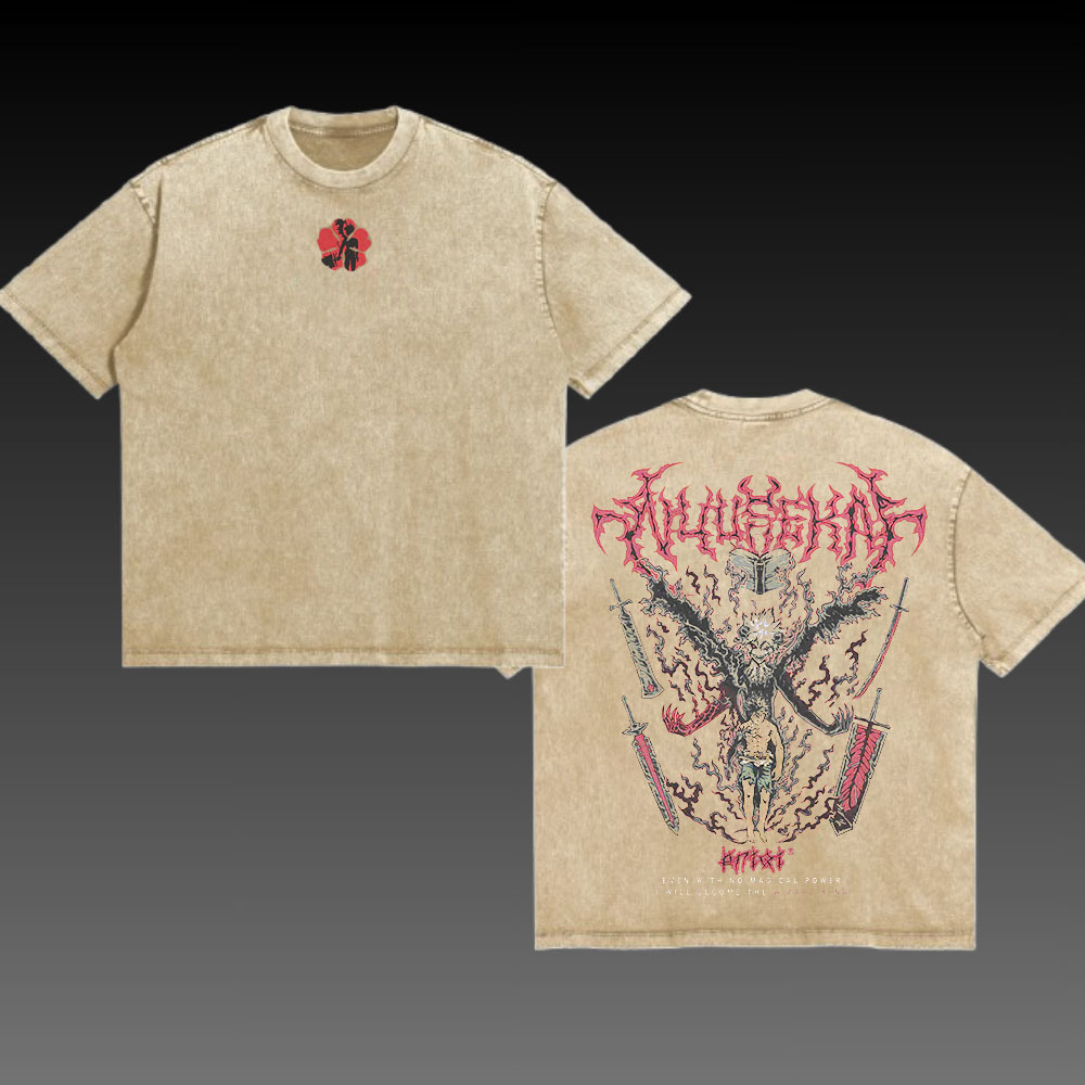 Asta Demon Vintage Oversize Washed Tee