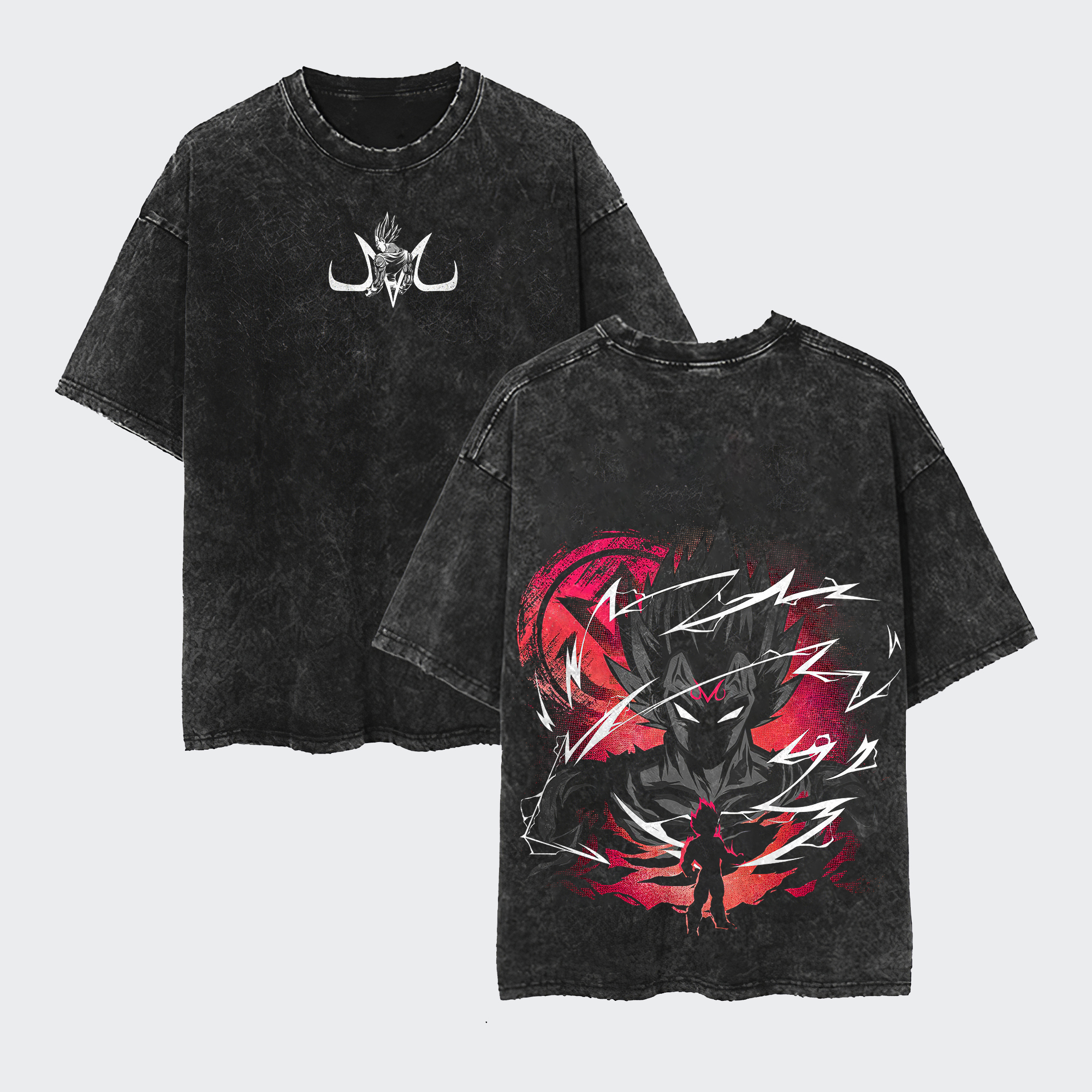 Dragon Ball Vegeta Oversize Washed Tee