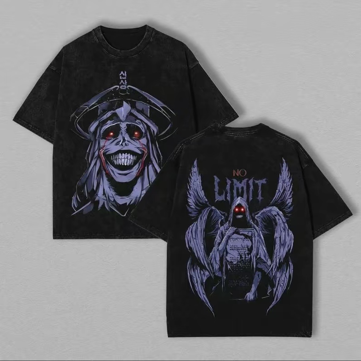 Solo Leveling Printed Men's Washed T-Shirt