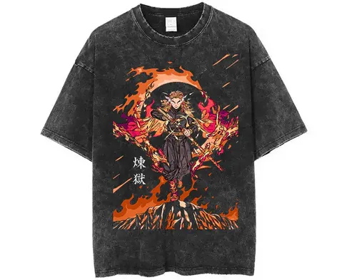 Rengoku Kyojuro Washed Tee