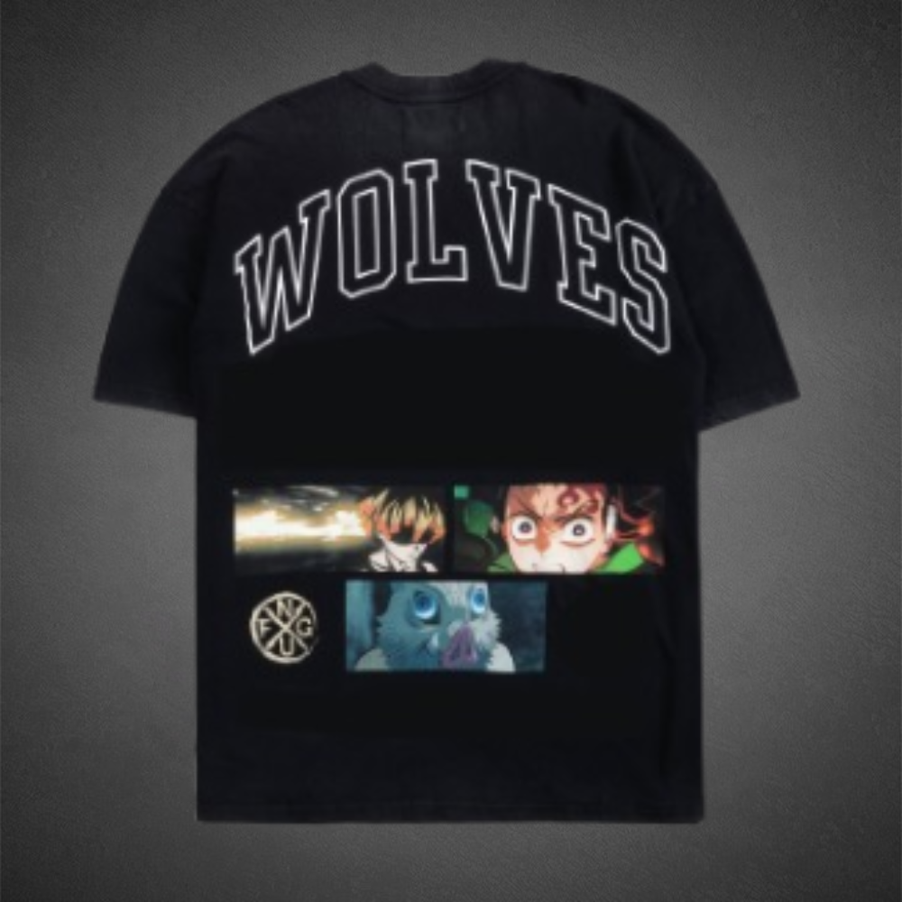 DEMON SLAYER: Hinokami Kagura Flame Print Tee