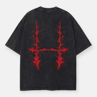 Choso Piercing Blood 2 Sided Vintage Oversize Tee