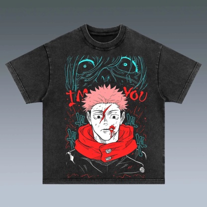 Jujutsu Kaisen Minimalist Character Washed T-Shirt