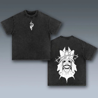 Old School Anime Distressed Print Tee