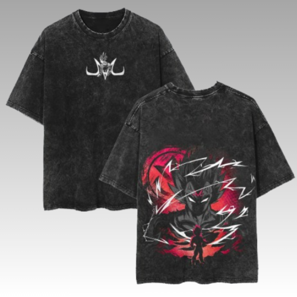 Dragon Ball Vegeta Oversize Washed Tee