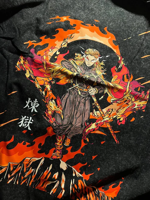 Rengoku Kyojuro Washed Tee