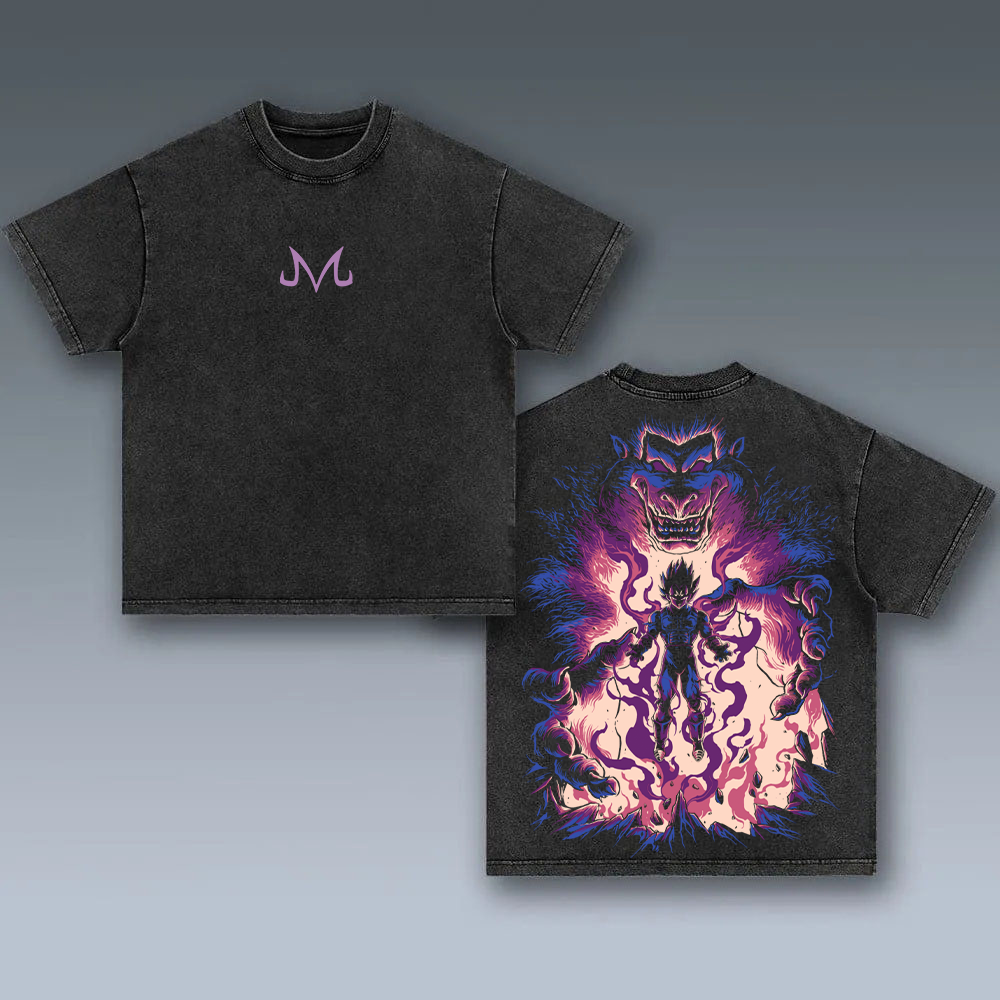 Majin Vegeta Dragon Ball Oversize Washed Tee