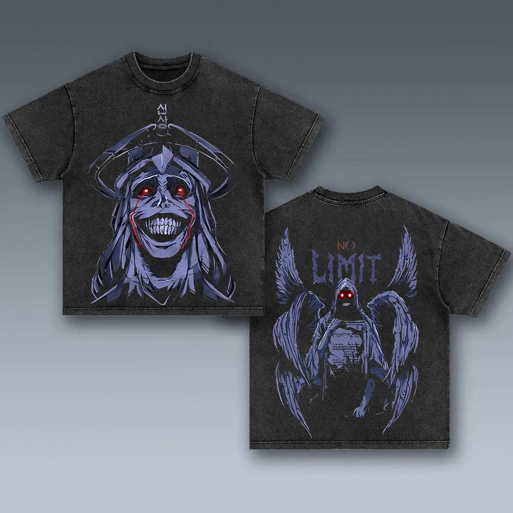 Solo Leveling Printed Men's Washed T-Shirt