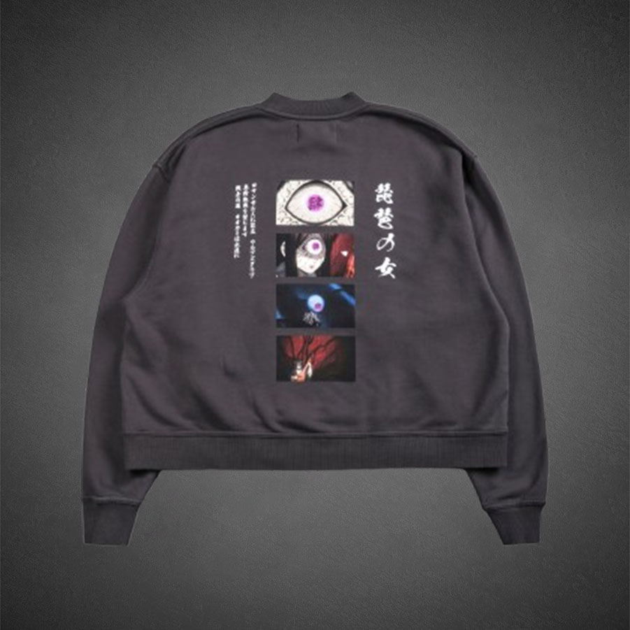 Breath Of Wolves London Crewneck in Gray