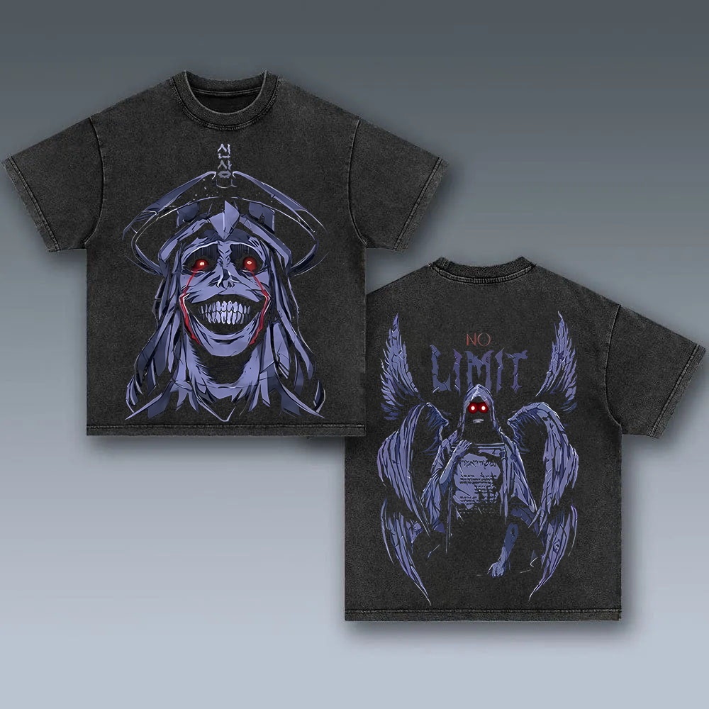 Solo Leveling Printed Men's Washed T-Shirt