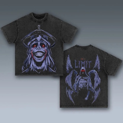 Solo Leveling Printed Men's Washed T-Shirt