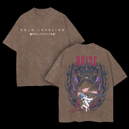 Solo Leveling Printed Unisex Washed T-Shirt