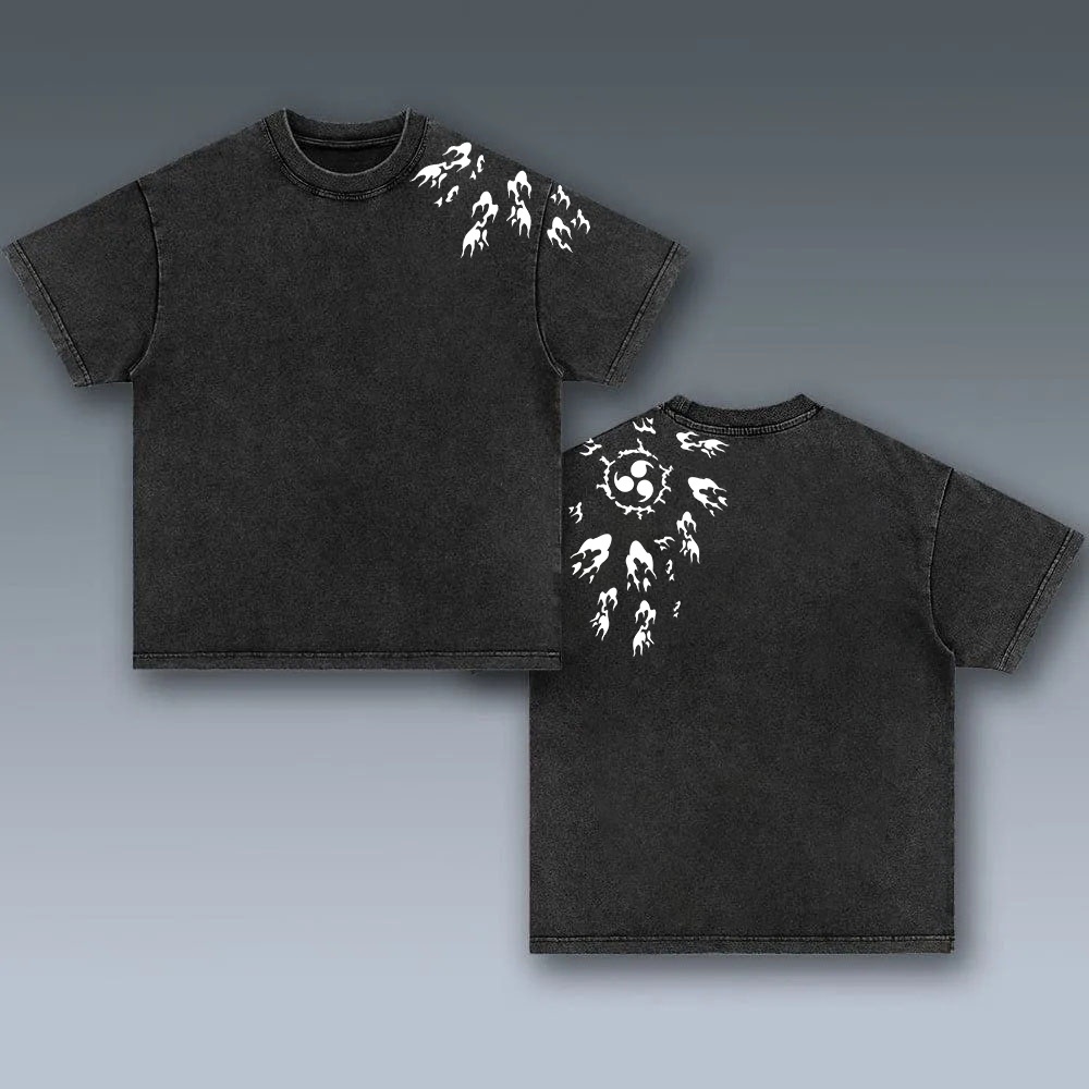 Retro Naruto Anime Oversize Washed Tee