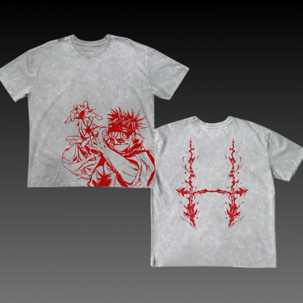 Choso Piercing Blood 2 Sided Vintage Oversize Washed Tee