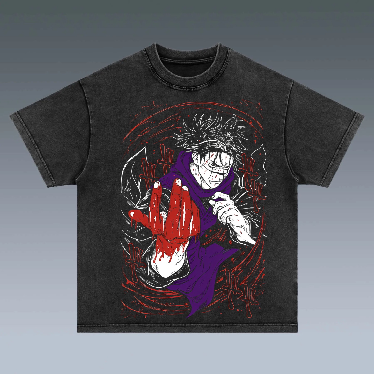 Limited Edition Jujutsu Kaisen Character Washed T-Shirt