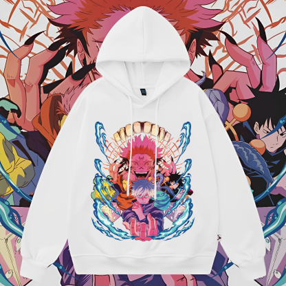 The Character "Yuji Itadori" In Jujutsu Kaisen Washed Hoodie