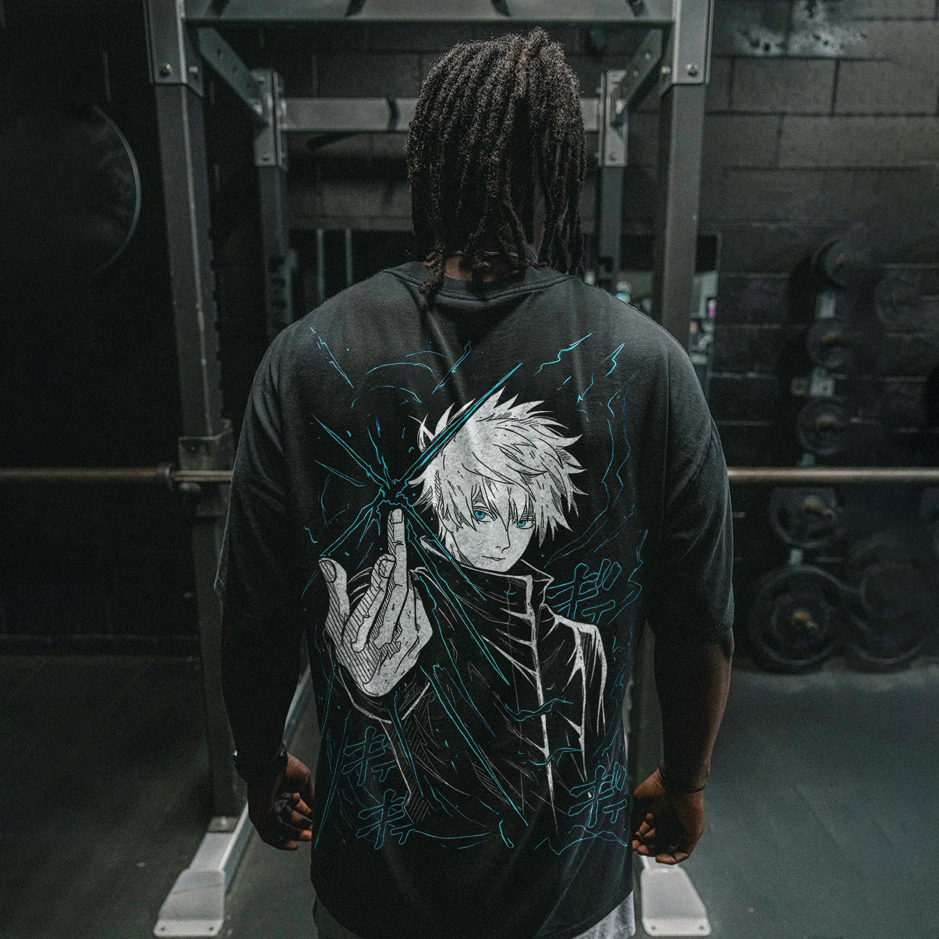 Retro Jujutsu Kaisen Manga Print Washed Shirt