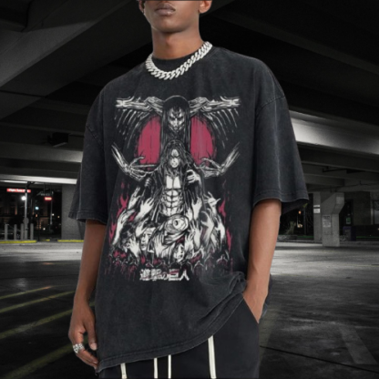 Attack On Titan "Eren" Oversize Washed Tee