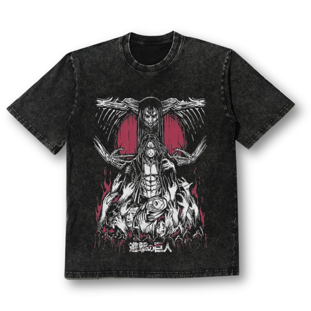 Attack On Titan "Eren" Oversize Washed Tee