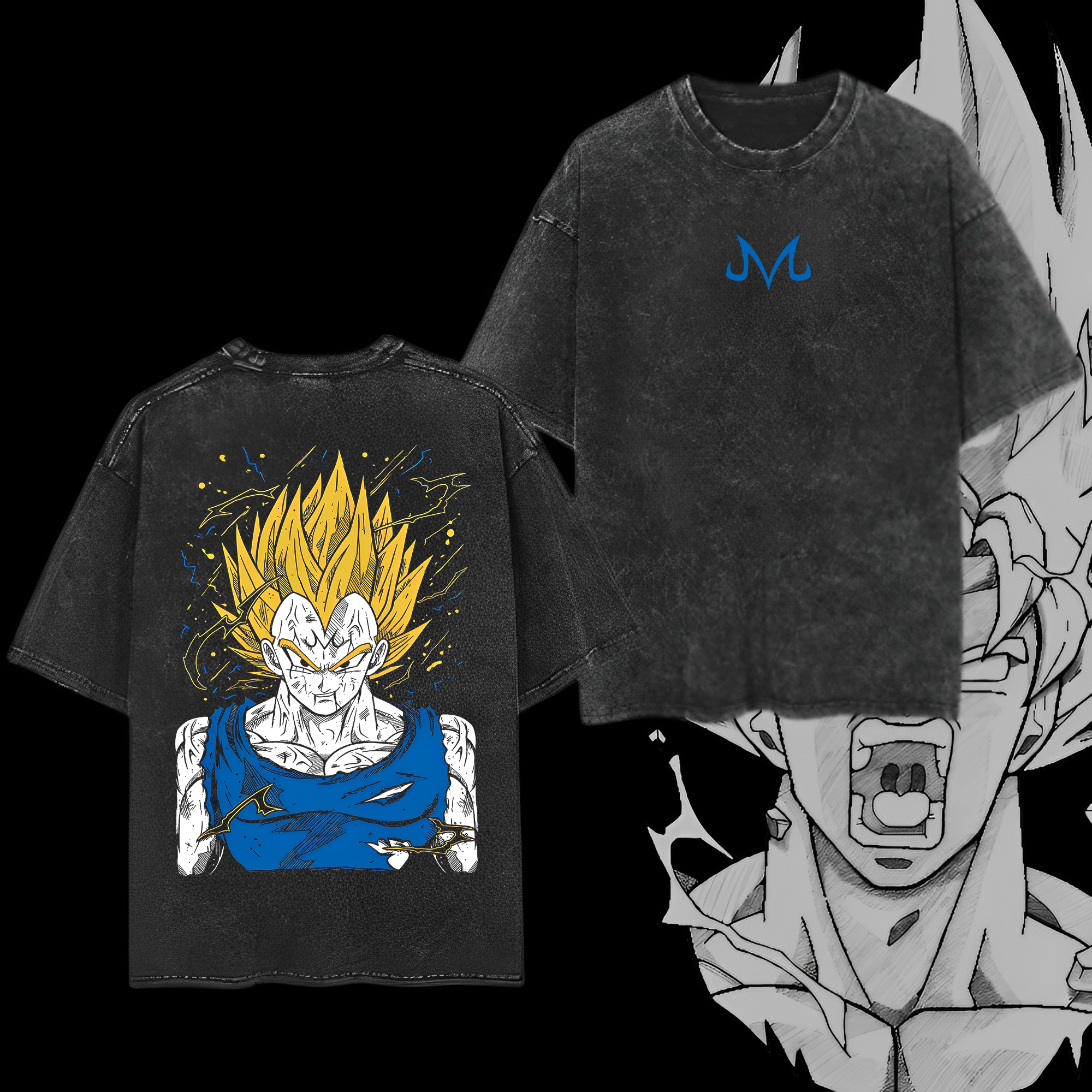 A SSJ Transformation Distressed Shirt
