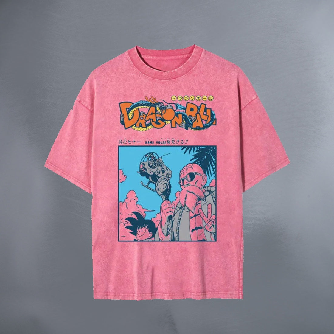 Master Roshi Vintage Oversize Washed Tee