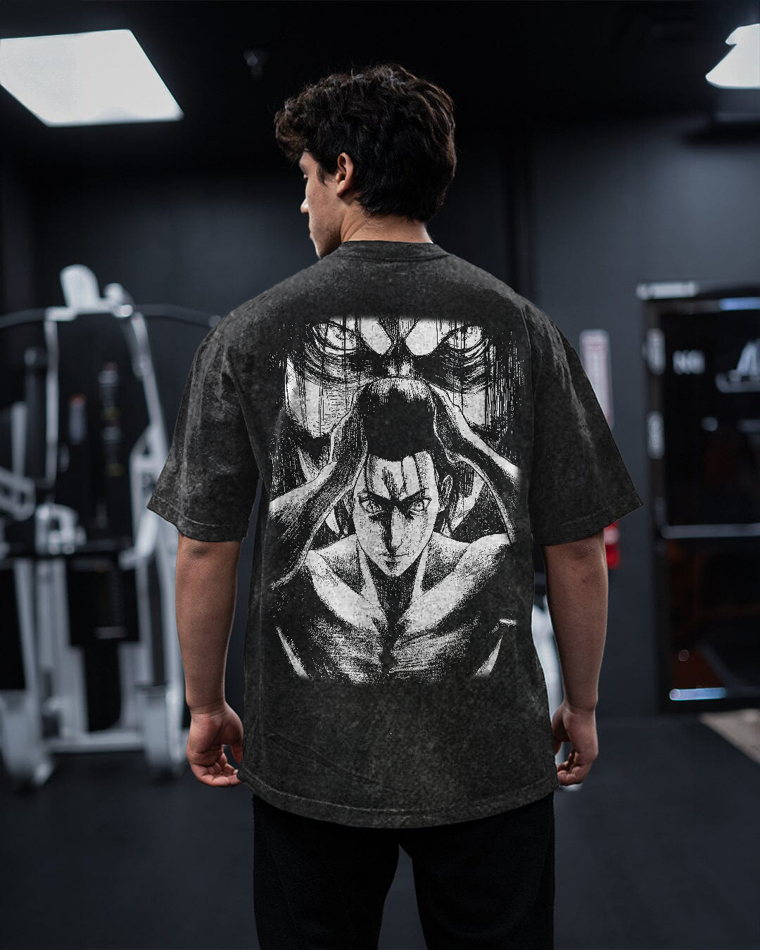 Attack On Titan Anime Oversize Washed Tee