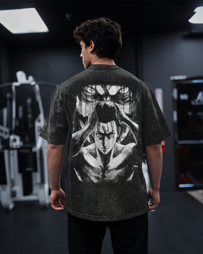 Attack On Titan Anime Oversize Washed Tee