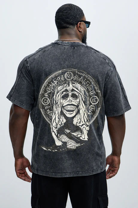 Solo Leveling God Statue Printed Unisex Washed T-Shirt