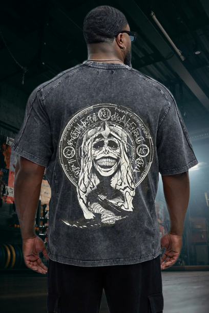 Solo Leveling God Statue Printed Unisex Washed T-Shirt