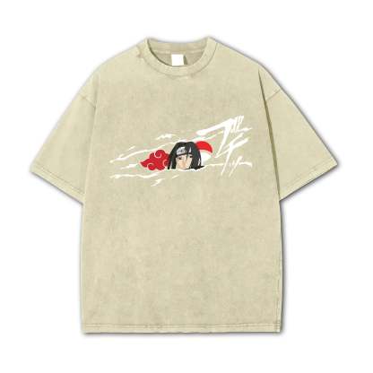 Hidden Leaf Shinobi - Black Flame Prodigy of the Avenger Ninja Vintage T-Shirt