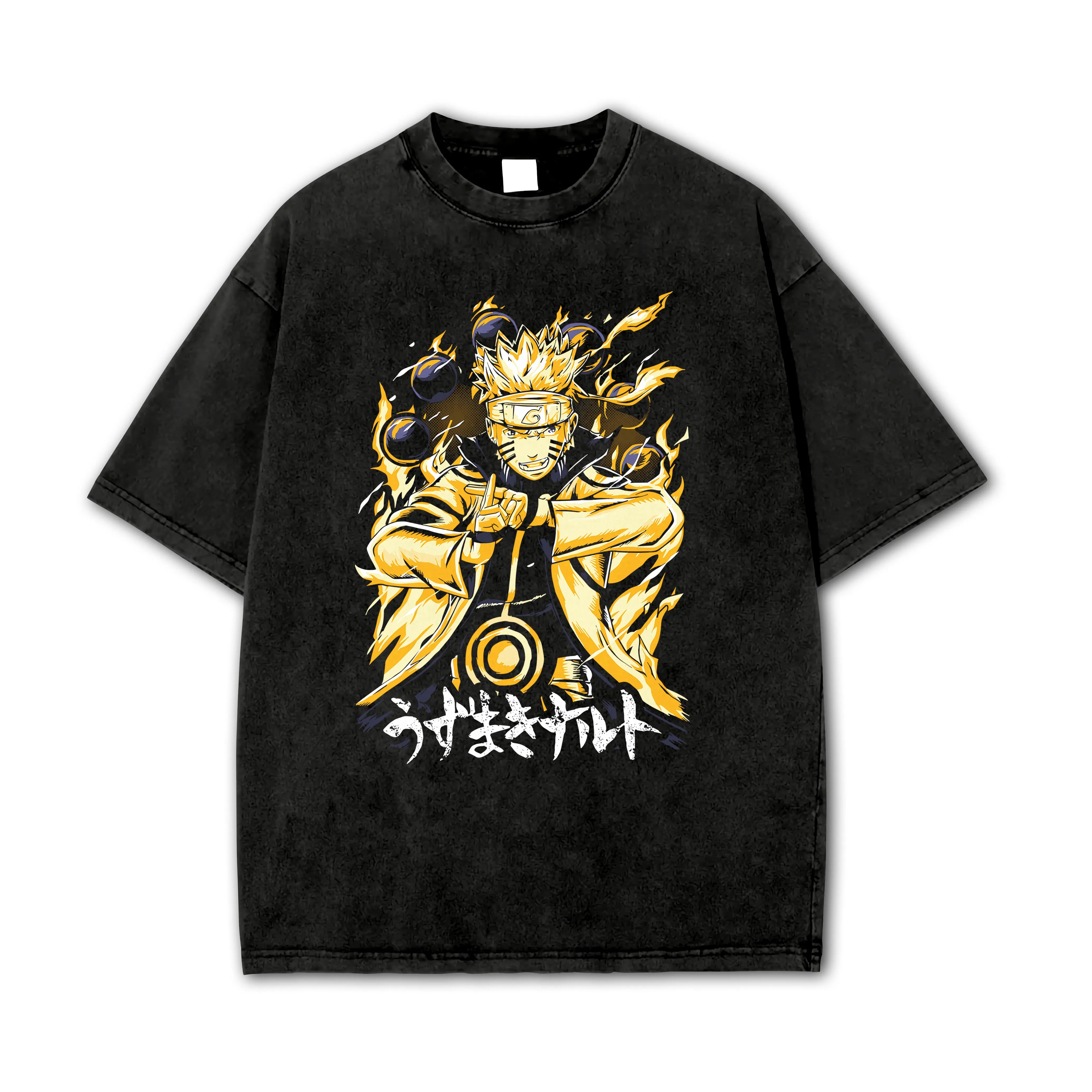 Hidden Leaf Shinobi Kyuubi + Sage Mode Vintage T-Shirt