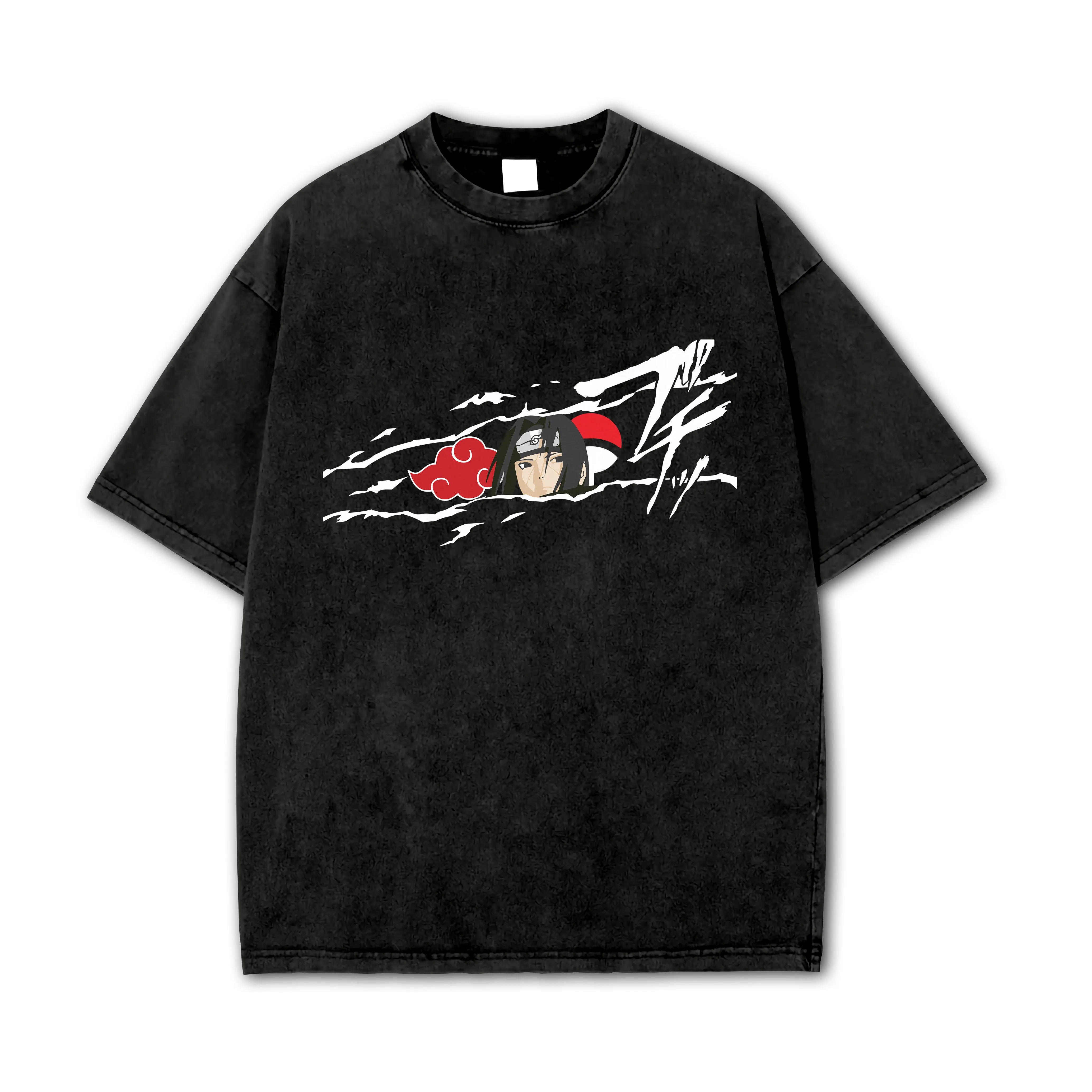 Hidden Leaf Shinobi - Black Flame Prodigy of the Avenger Ninja Vintage T-Shirt