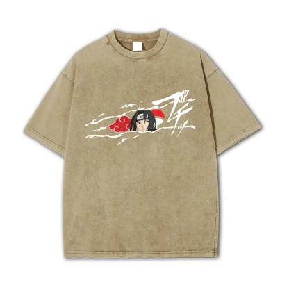 Hidden Leaf Shinobi - Black Flame Prodigy of the Avenger Ninja Vintage T-Shirt