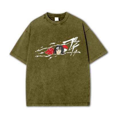 Hidden Leaf Shinobi - Black Flame Prodigy of the Avenger Ninja Vintage T-Shirt