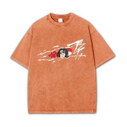 Hidden Leaf Shinobi - Black Flame Prodigy of the Avenger Ninja Vintage T-Shirt