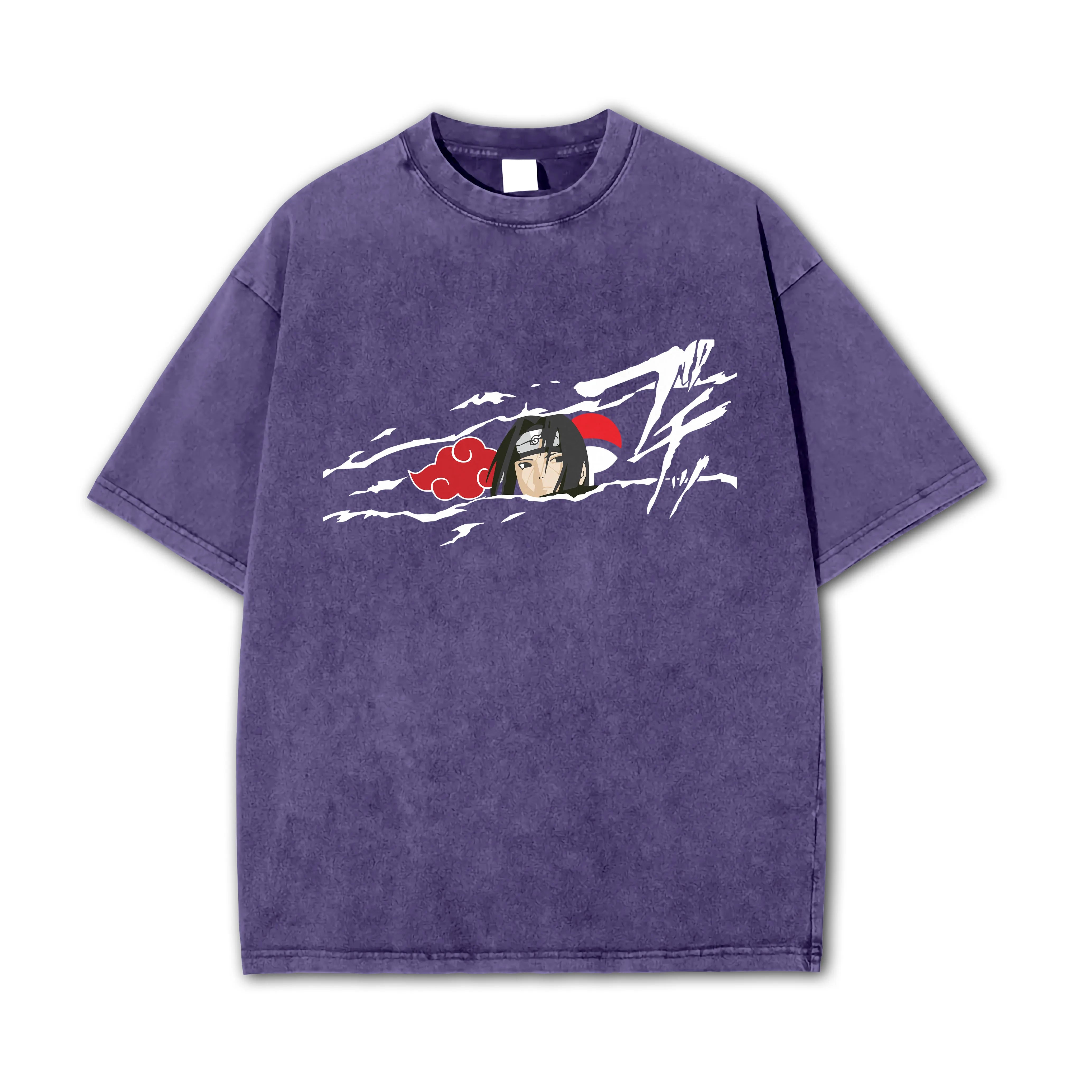 Hidden Leaf Shinobi - Black Flame Prodigy of the Avenger Ninja Vintage T-Shirt