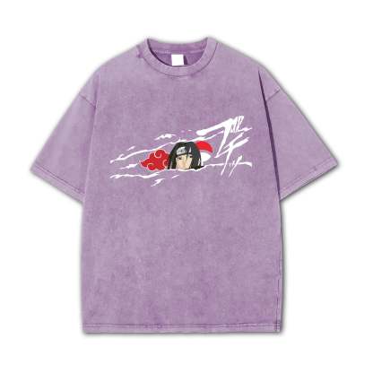 Hidden Leaf Shinobi - Black Flame Prodigy of the Avenger Ninja Vintage T-Shirt