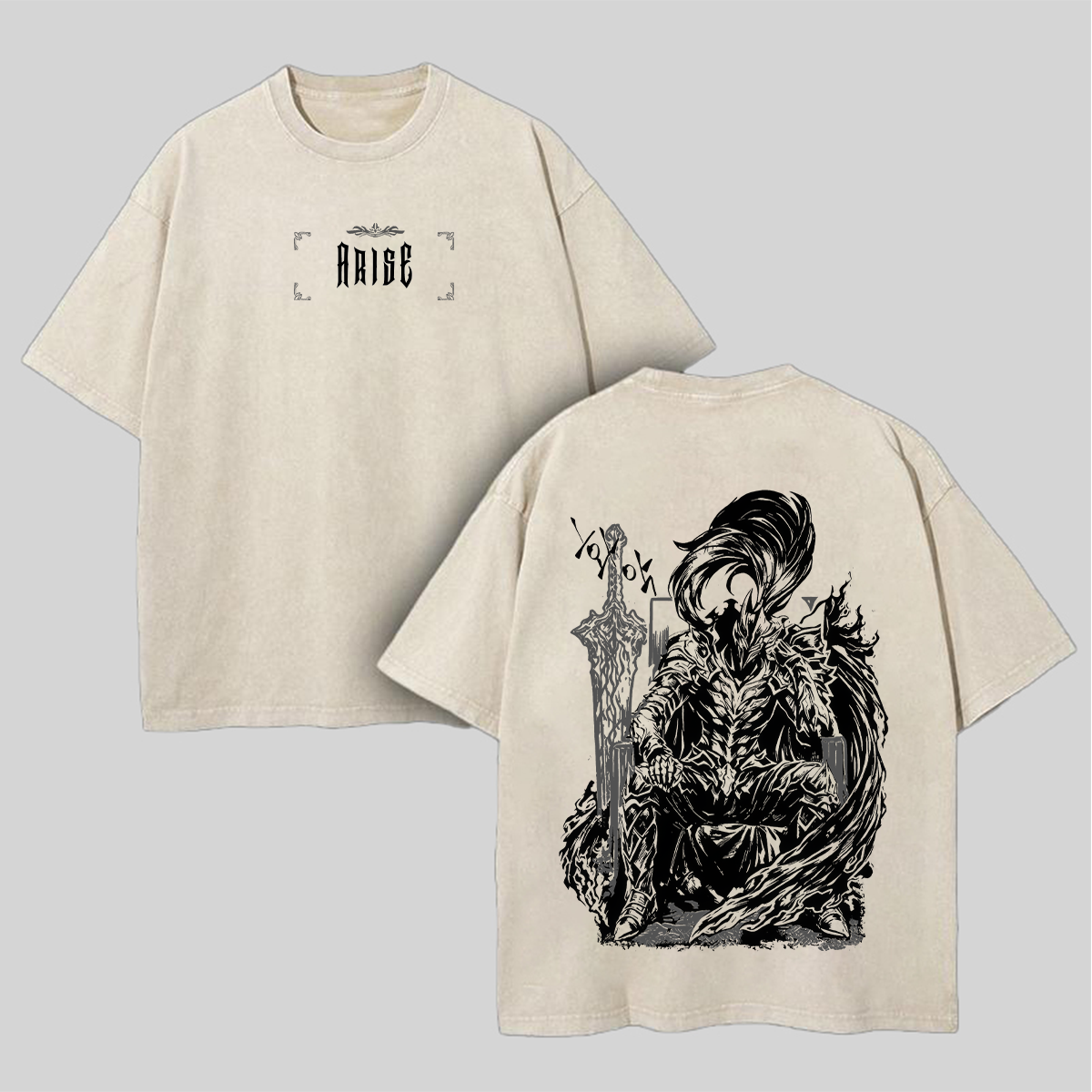 Solo Leveling Igris Printed Unisex Washed T-Shirt