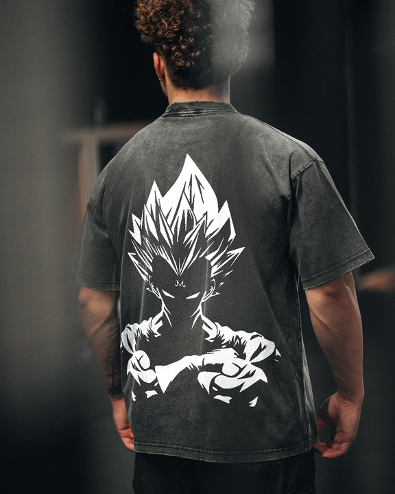Retro Limited Vegeta Dragon Ball Oversize Washed Tee
