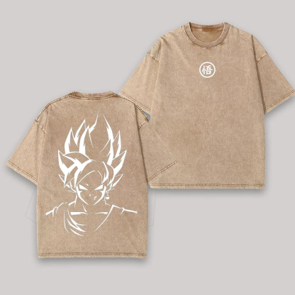 Dragon Ball Super Saiyan Oversize Washed Tee