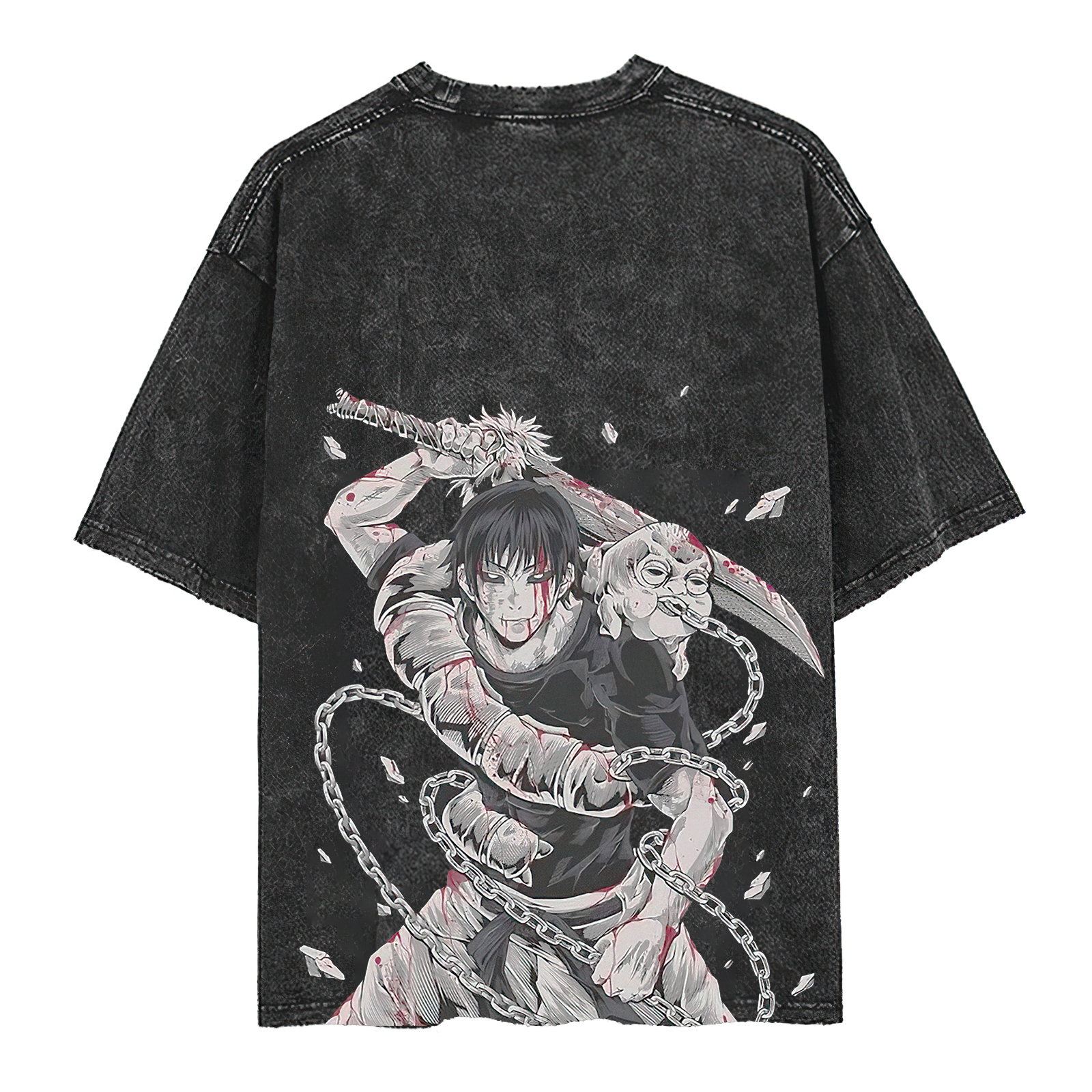 Jujutsu Kaisen Printed Men's Washed T-Shirt